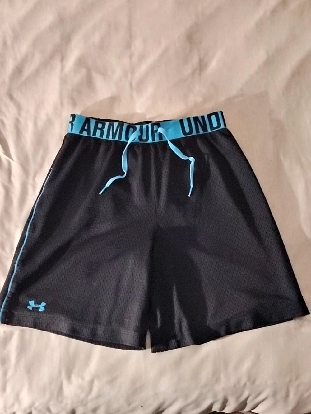 Under Armour UA Play Up Shorts Black & Blue XS